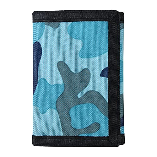 RFID Blocking Canvas Wallet for Men and Women (Camoblue Set)