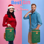 4 Bottle Wine Tote Carrier (Green / 4 Bottle-without front pocket)
