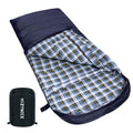 Sleeping Bags for Adults XXL Cold Weather (Navy Blue / 20F Right Zip)