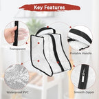 Boot Storage Bags [2PCS] (White, Black / 28cm Short)