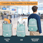 Extra Large Compression Packing Cubes 6 (Teal and White)