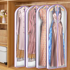 Dress Bags for Gowns Clear Wedding Dress Garment Bag 72 in (72"-2pcs)