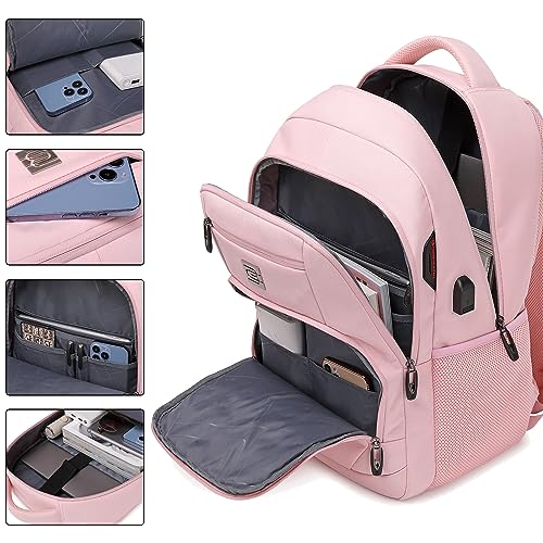 Laptop Backpack (Laptop / 15.6 Inch / Light Pink)