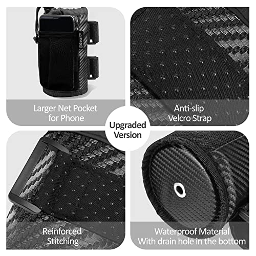 2Pack Cup Holder for Bike (Carbon Fiber Black)