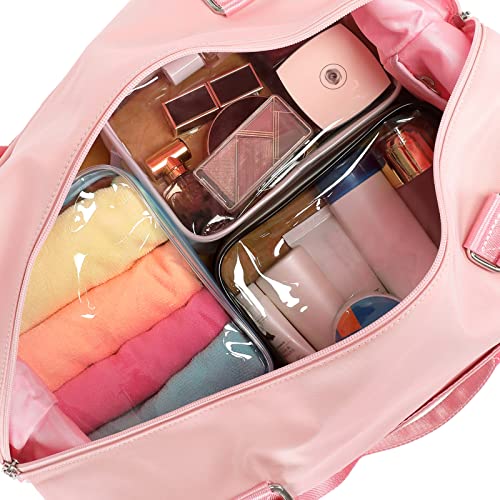 Clear Makeup Bag Travel (Y- Bright White / Medium Set)