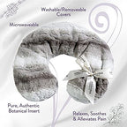 Luxury Lavender Neck Pillow (Angora Platinum)