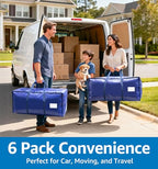 6 Pack Large Moving Bags Heavy Duty