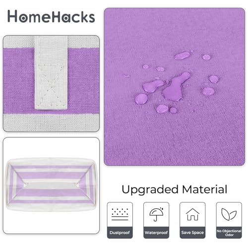 2 Pack Laundry Baskets (100L / Purple)