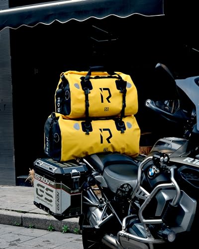 Waterproof Motorcycle Duffel Bag Tail Bag 70L Dry Bags Luggage (70L / Yellow)