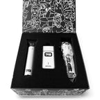 Slime 2 Barber Hair Clippers Trimmer Shaver Set for Men with Matte case and X Fade Blade (Matte White)