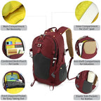 30L Hiking Backpack With Rain (Red 2.0 / 30L)