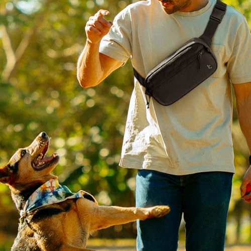 3.5L Sling Bag with RFID Blocking Crossbody Chest Pack for Men Women (Khaki / 3.5L)
