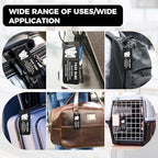 4PCS Personalized Luggage Tag (Black / Small)