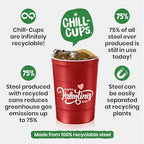 16 oz. Reusable Party Cups (Valentine Red / 12 Count)