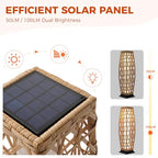 Outdoor Floor Lamp Solar Lantern (1 PC Large / Cindy Natural)