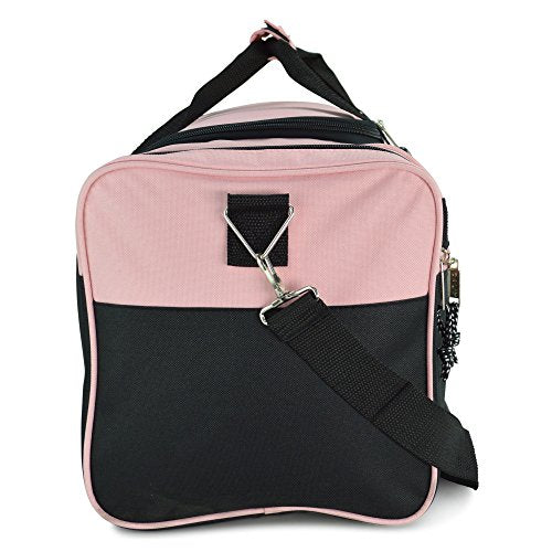 21" Blank Sports Duffle Bag Gym Bag Travel Duffel with Adjustable Strap in Pink (Pink)
