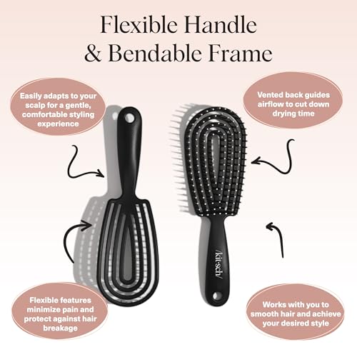 Flexi Flow Detangler Brush (Black / 1 pc)