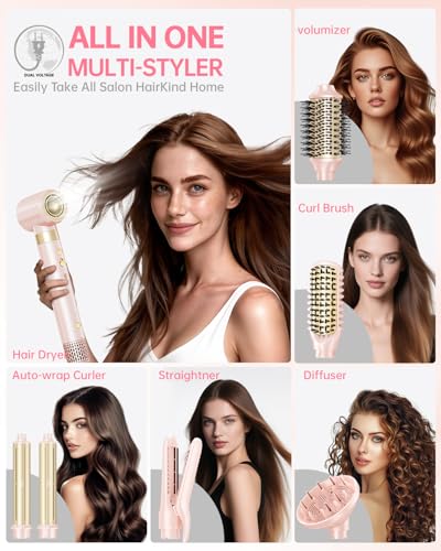 Hair Dryer Brush 8 (Pink)