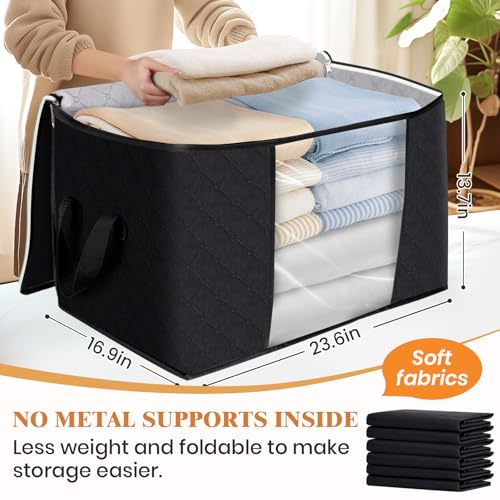 90L Clothes Storage (4 Pack-90l / Black)