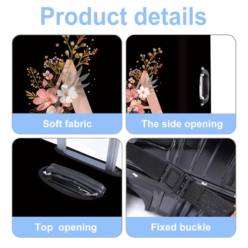 Letter A Luggage Cover Washable Suitcase Protector Anti (Letter A / L(28-30inch suitcase))