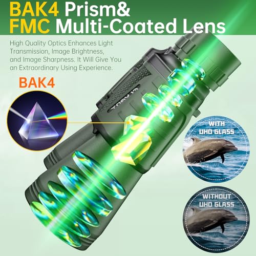 20x50 High Powered Binoculars for Adults (Green)