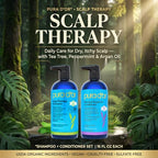 Scalp Therapy Shampoo & Conditioner Set for Dryness (16 Fl Oz (Pack 2))