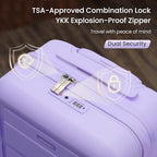 G Series Luggage set 3pcs (Lavender Purple / 3-Piece Set (20/24/28in))