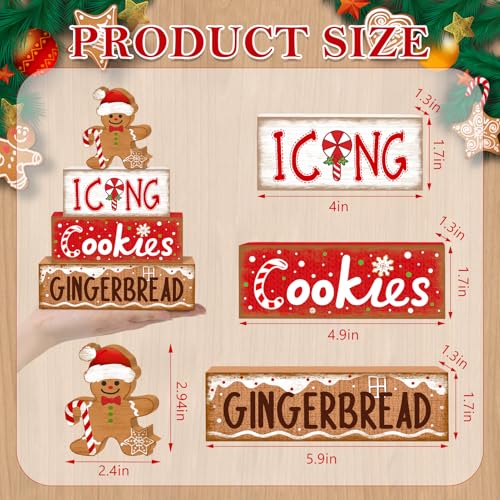 Tiered Tray Decor Set (Icing Gingerbread)
