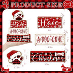 Tiered Tray Decor Set (Christmas Dog)