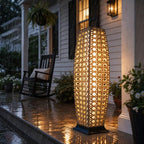 Outdoor Floor Lamp Solar Lantern (1 PC Large / Diamond Natural)
