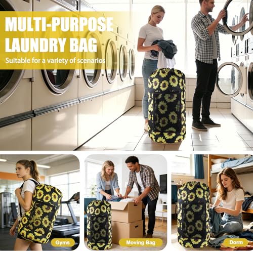 Laundry Bag Backpack (2Pack / Sunflower)