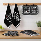 Black Kitchen Decor Set (Black)