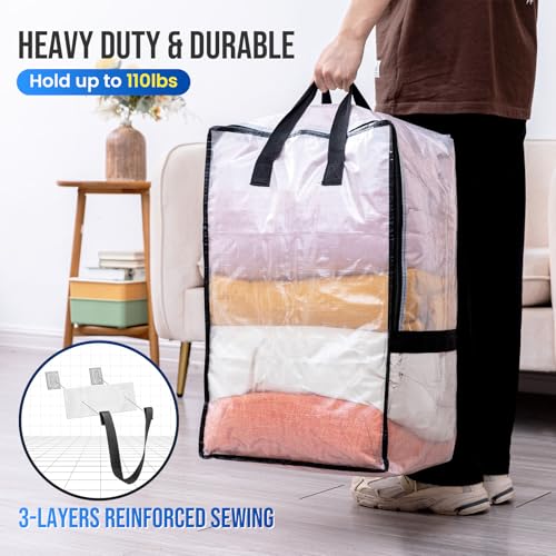 2 Pack Clear Moving Bags W (Clear / 2 Pack Large)