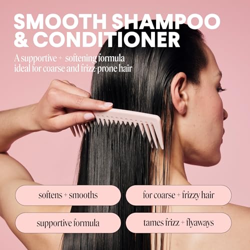 Smooth Shampoo + Conditioner Bathroom Set (12 Fl Oz (Pack of 2))
