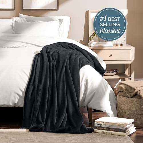 Fleece Blanket Luxury Microplush (Twin/Twin XL / 05 - Black)
