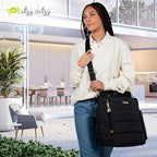Dream Convertible Diaper Bag Tote Backpack (Midnight Black)