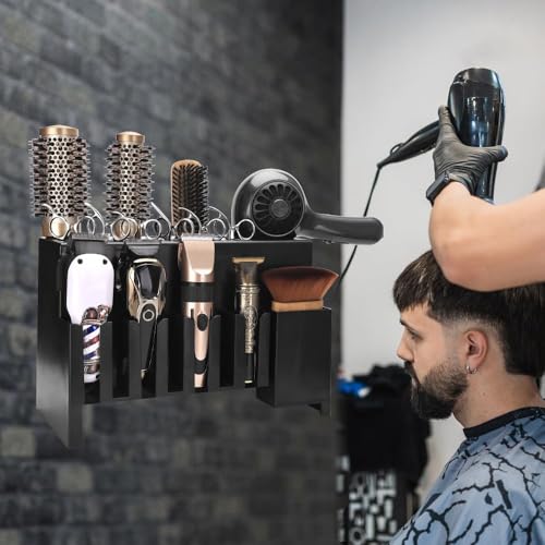 Clipper Holders Barbers Organizer (14 x 9 x 6 Wall-Mounted / Desktop)