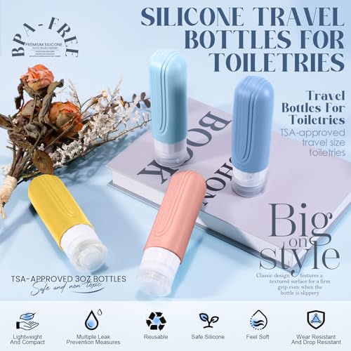 Travel Bottles for Toiletries (COLORFUL)