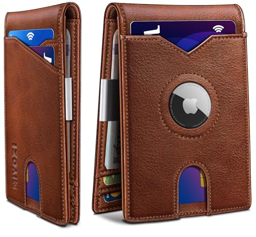 Airtag Wallet for Men (Brick Brown42)