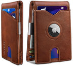 Airtag Wallet for Men (Brick Brown42)