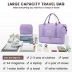 Travel Duffle Bag (Purple-a / Large-2 Pcs)