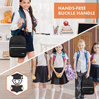 Insulated Lunch Box for Kids and Adults (Black)