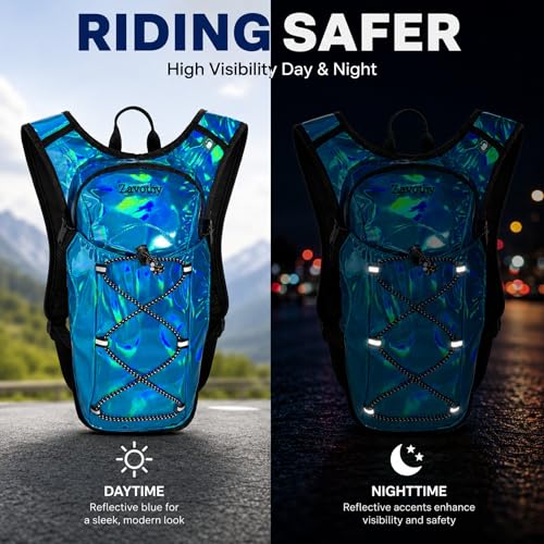 Rave Hydration Backpack with 2L Water Bladder (Light Blue / 2L Bladder)