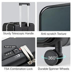 28 Inch Checked Luggage (Jet Black / 28 Inch)