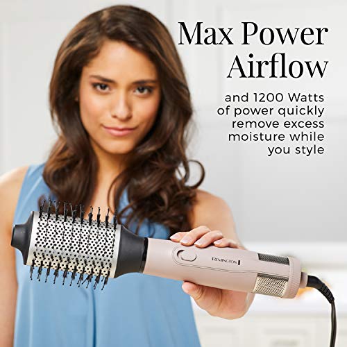 Pro Wet2style Oval Dryer & Volumizing Brush (Mauve Round Brush Dryer / 2.4"x5"x12.9")