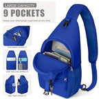 Crossbody Bags for Women Men Trendy Sling Bag Backpack Chest Bag (Medium / Royal Blue)