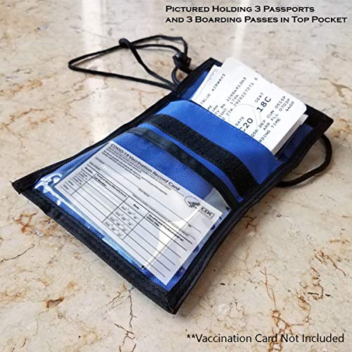 2 Pack Travel Passport Wallet (Assorted Colors (Black / Royal Blue) / 2 Pack)
