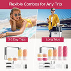 23 Pack TSA Approved Travel Bottles for Toiletries (Pink)