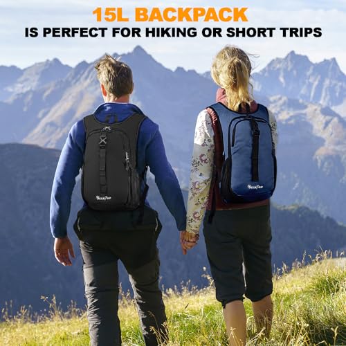 20L Small Hiking Backpack for Women Men (Dark Blue / 20L)