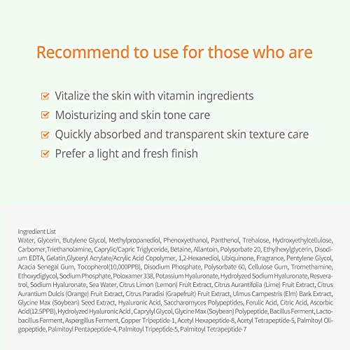 Glory Aqua Tocopherol Vitamin C Mask Plus 10 Sheets
